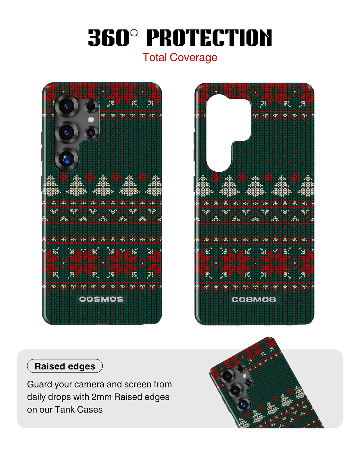 Samsung Galaxy S25 Ultra Tank Case | Textures (Evergreen Knit)
