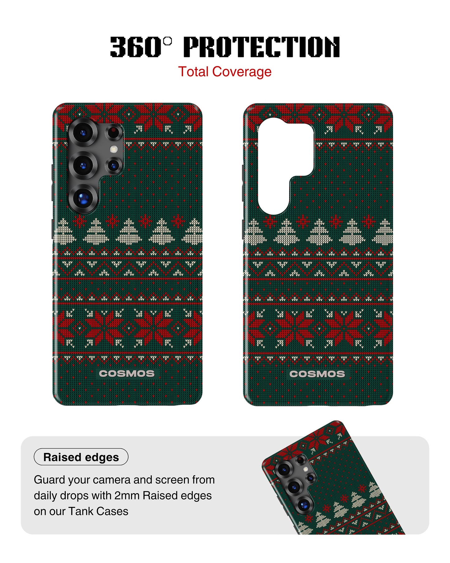 Samsung Galaxy S25 Ultra Tank Case | Textures (Evergreen Knit)