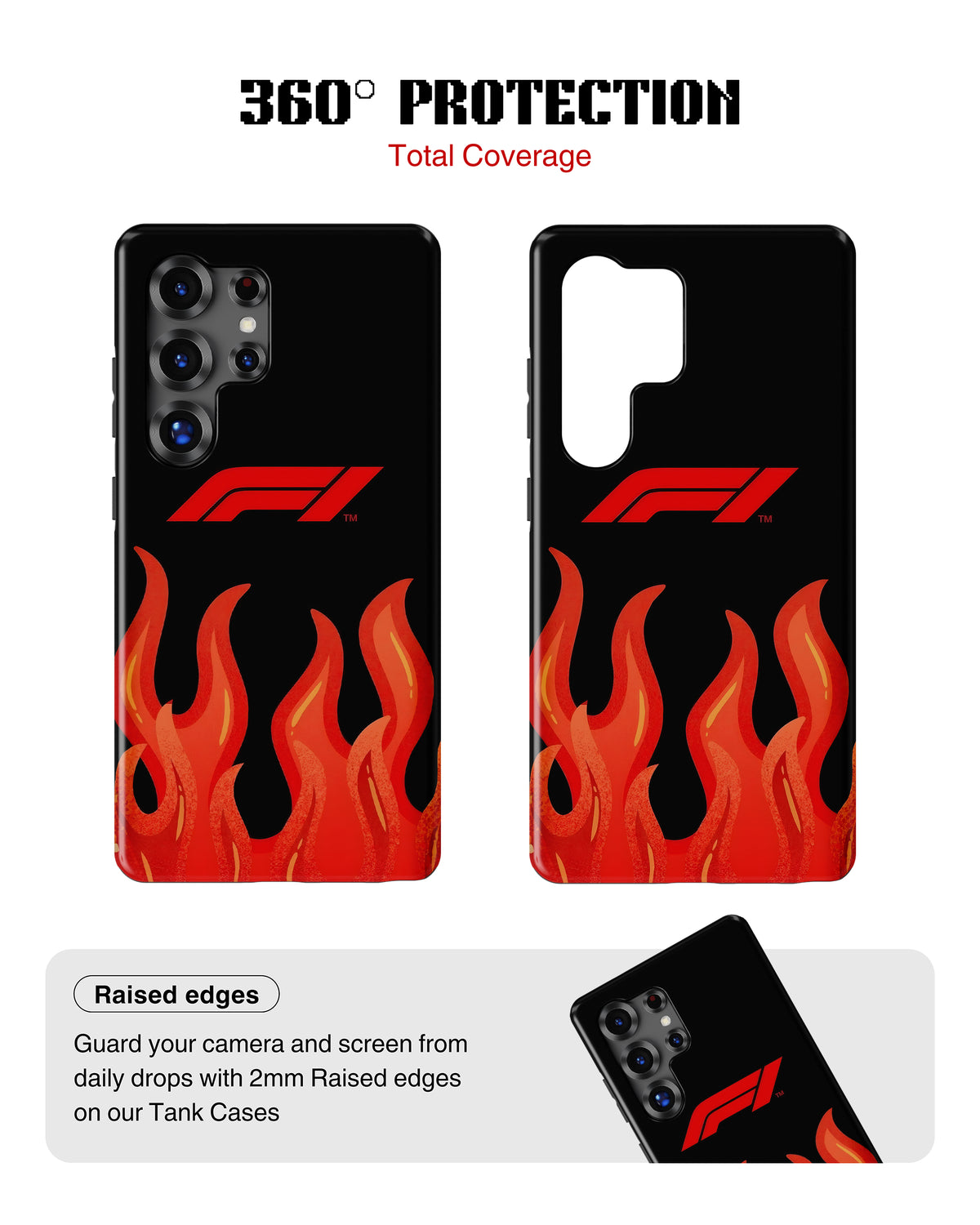 Samsung Galaxy S25 Ultra Tank Case | Formula 1 (F1 Flames)
