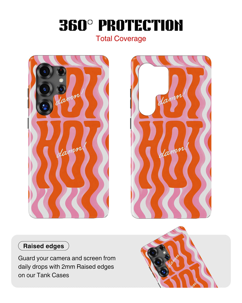 Samsung Galaxy S26 Ultra Tank Case | Girls Aesthetics (Hot Wave)