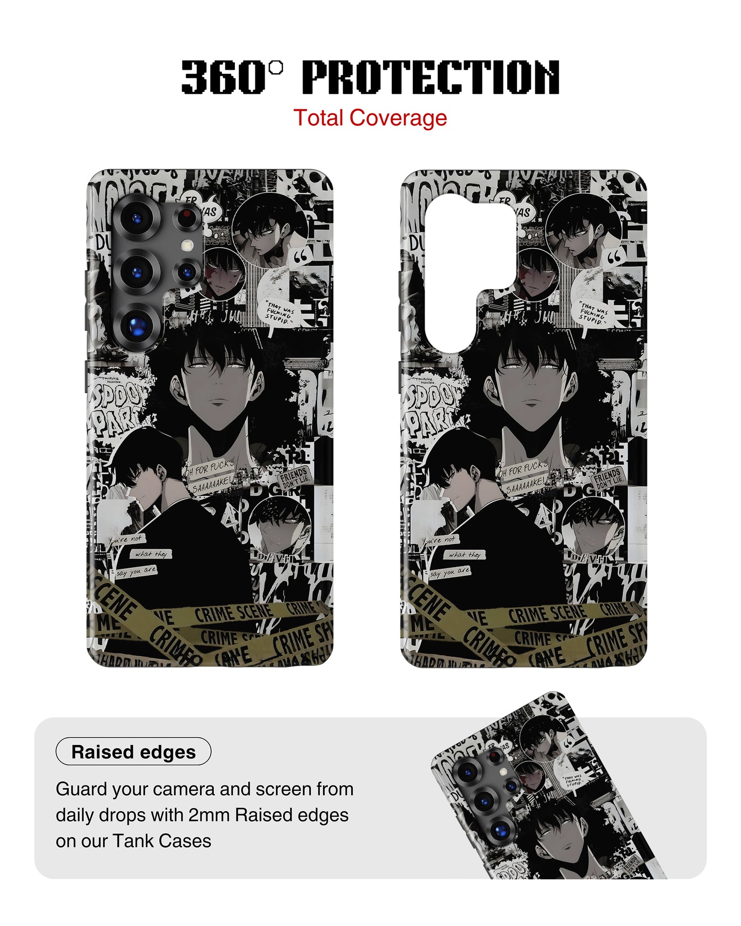 Samsung Galaxy S26 Ultra Tank Case | Anime (Manga Noir)