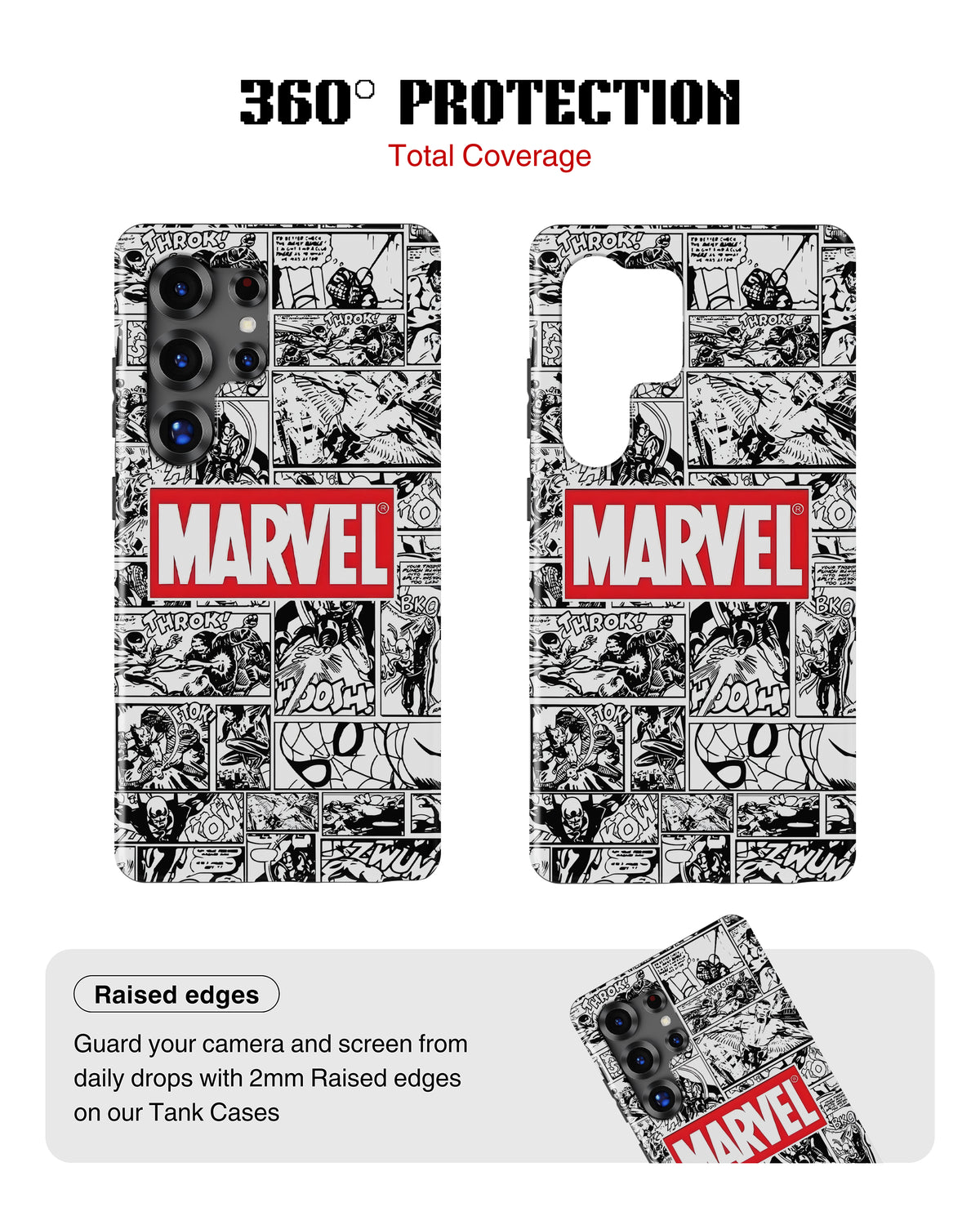 Samsung Galaxy S26 Ultra Tank Case | Superhero (Marvel Grid)