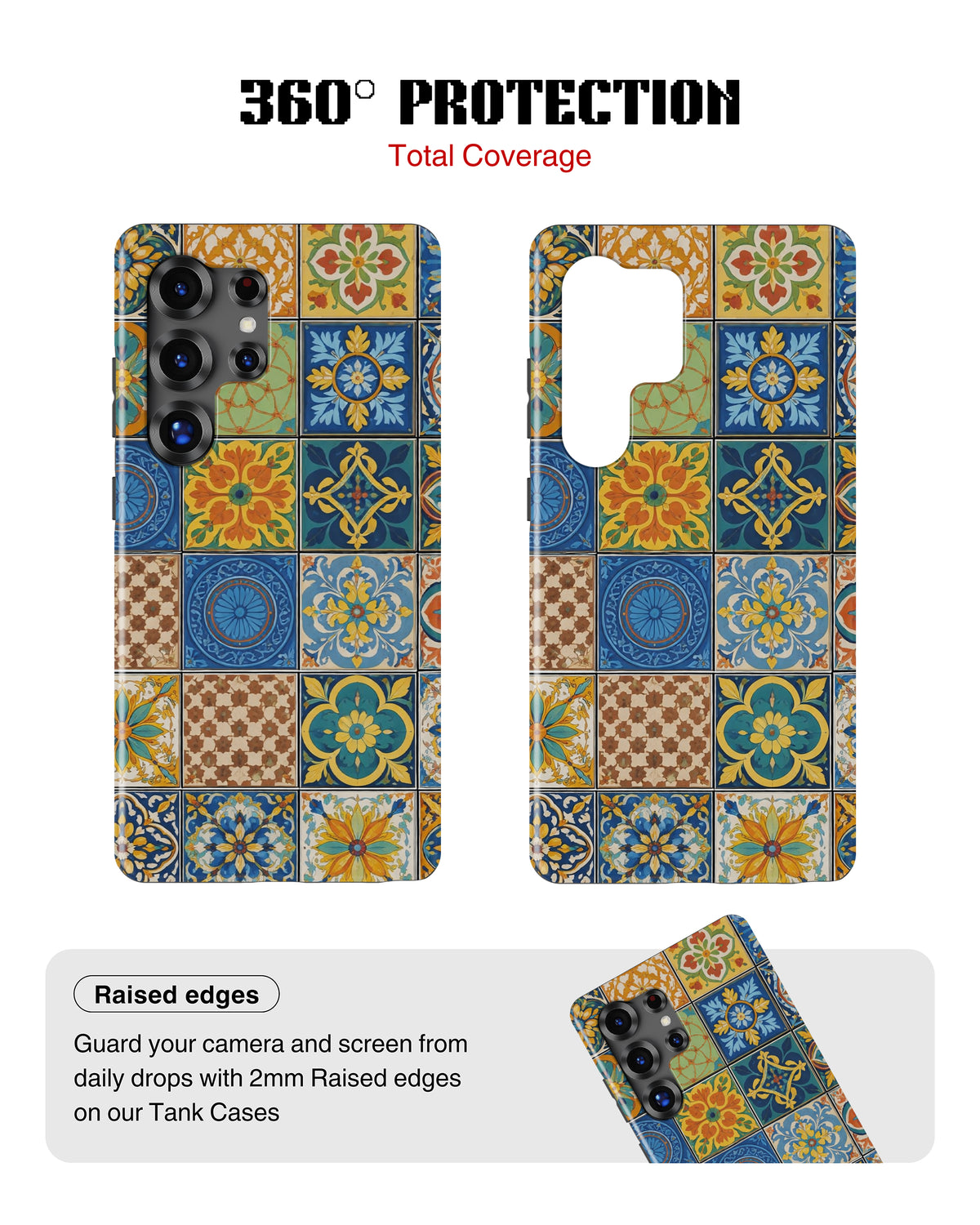 Samsung Galaxy S26 Ultra Tank Case | Girls Aesthetics (Moroccan Tiles)