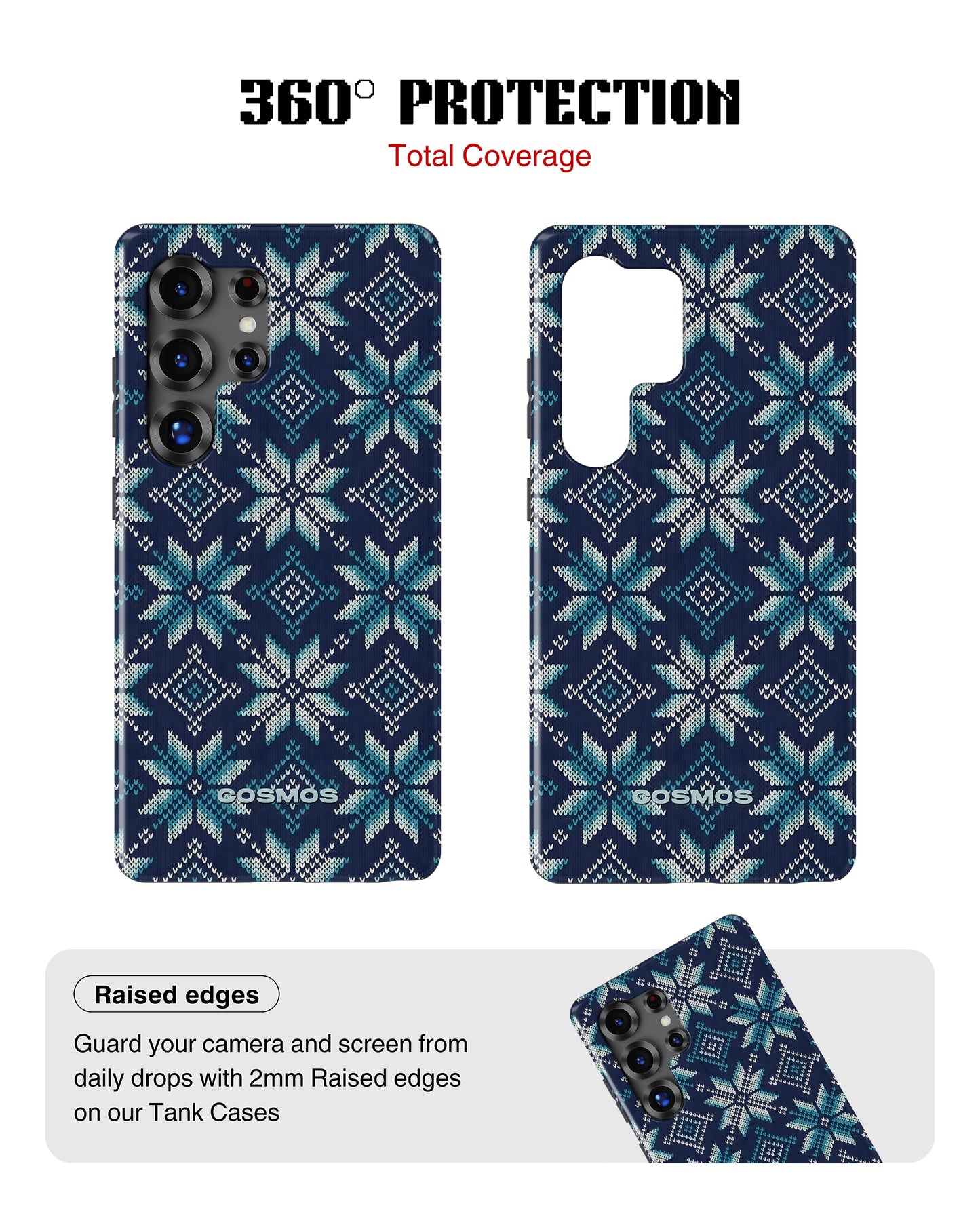Samsung Galaxy S25 Ultra Tank Case | Textures (Nordic Frost)