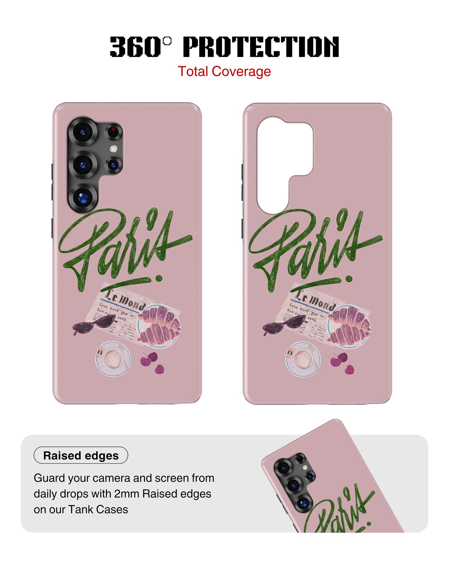 Samsung Galaxy S26 Ultra Tank Case | Girls Aesthetics (Paris Pink)