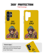 Samsung Galaxy S25 Ultra Tank Case | Modernism (Peace Bro)