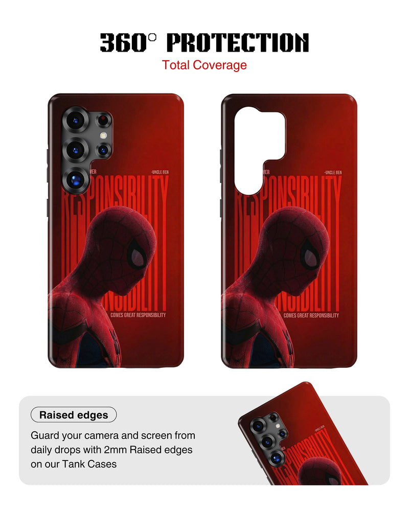 Samsung Galaxy S25 Ultra Tank Case | Superhero (Responsibility)