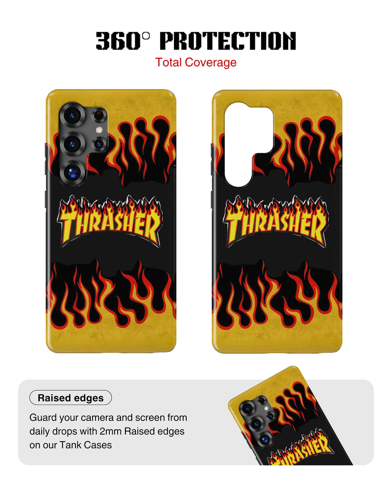 Samsung Galaxy S25 Ultra Tank Case | Modernism (Thrasher Flame)