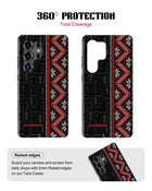 Samsung Galaxy S26 Ultra Tank Case | Textures (Tribal Noir)