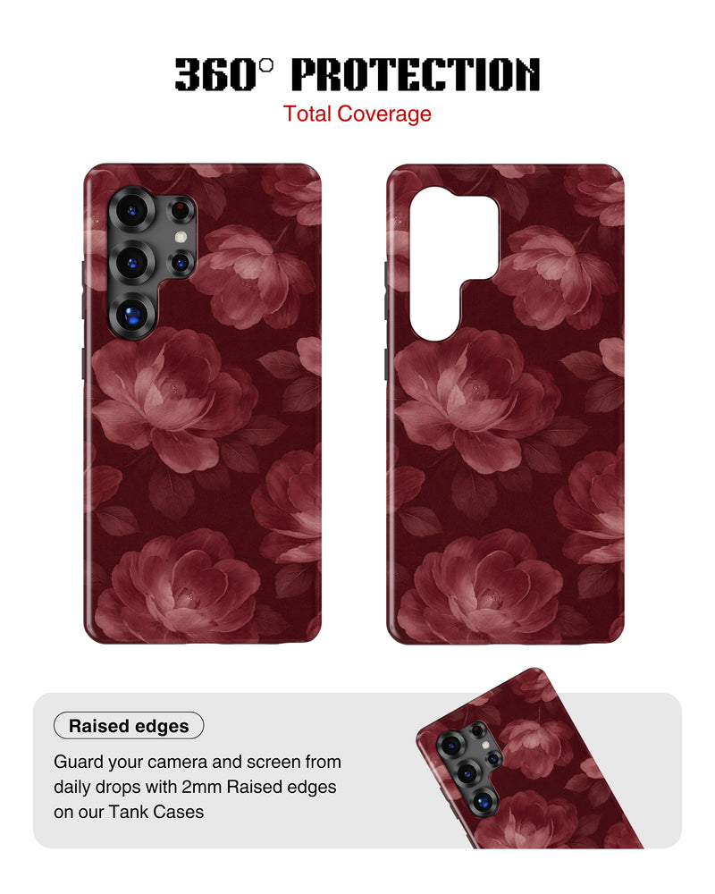Samsung Galaxy S25 Ultra Tank Case | Girls Aesthetics (Velvet Bloom)
