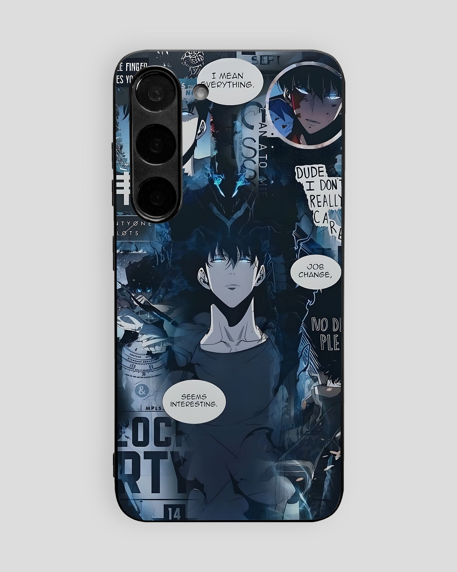 Solo Leveling Glass Mobile Cover