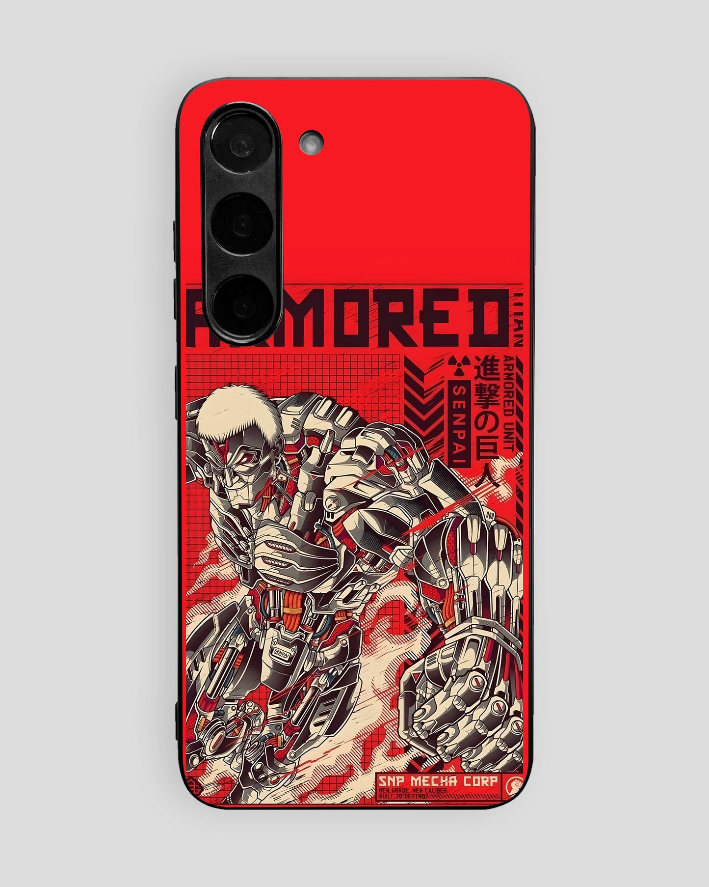 Attack On Titan Glass Mobile Cover