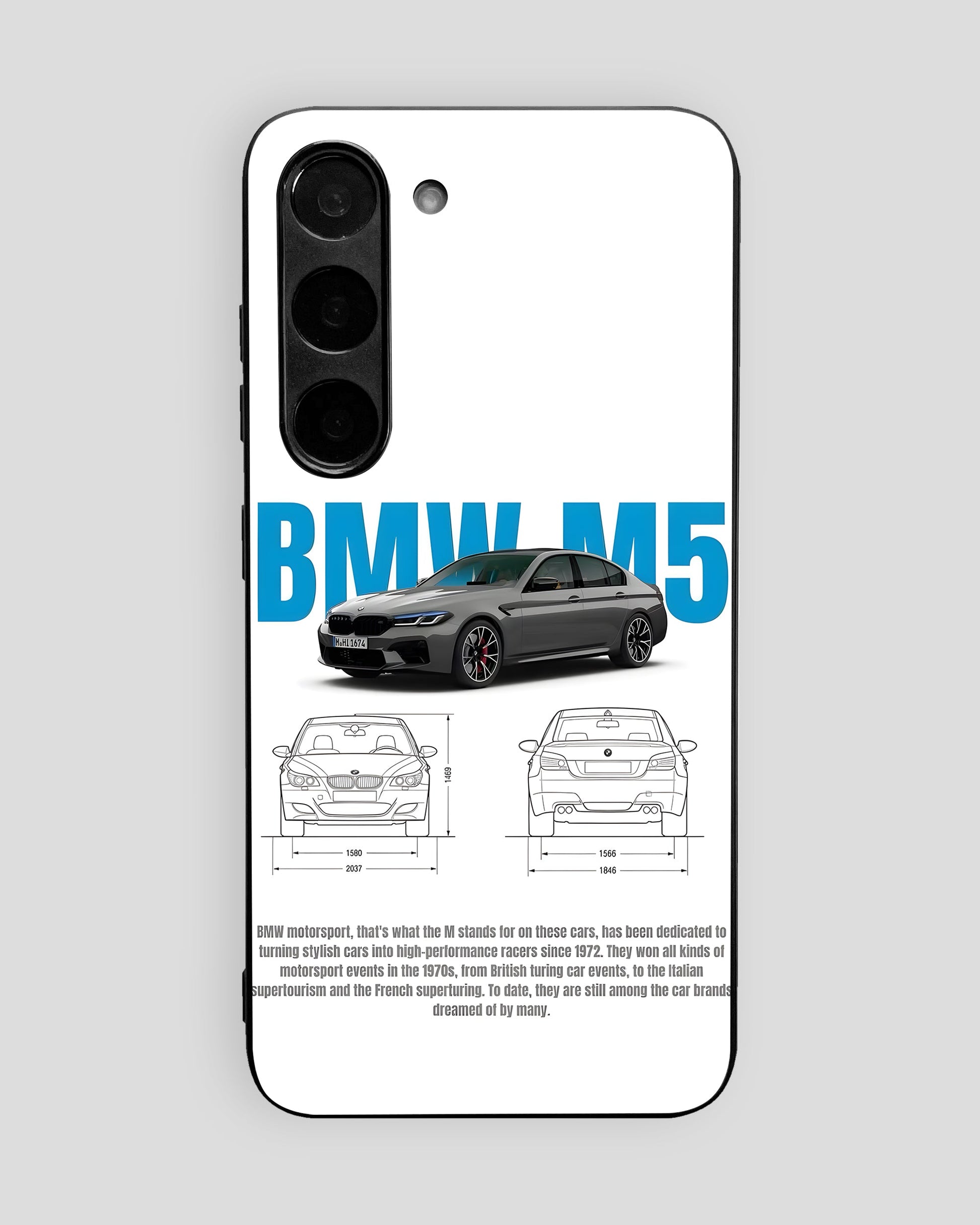 Sports Car Glass Mobile Cover