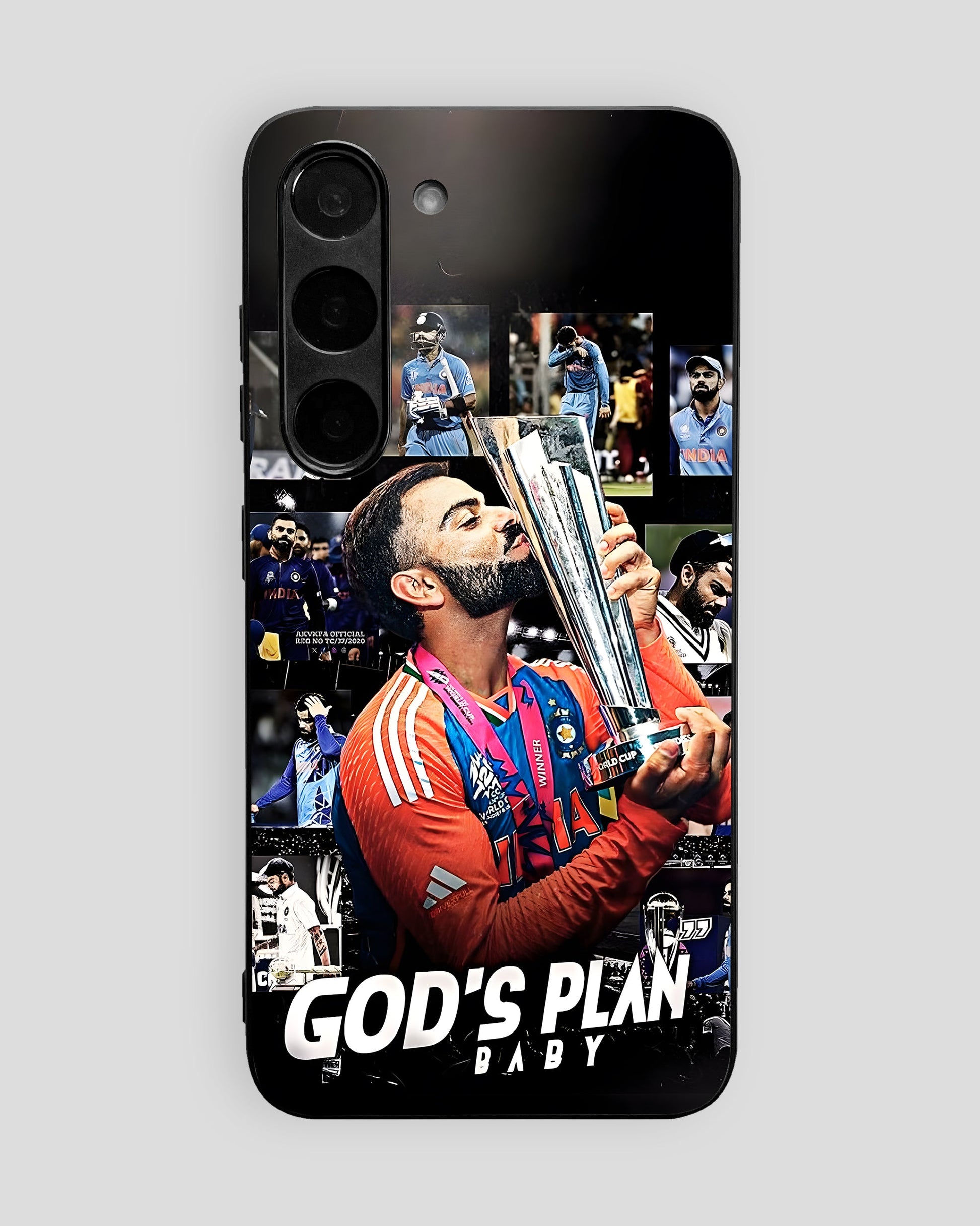 Cricket Glass Mobile Cover