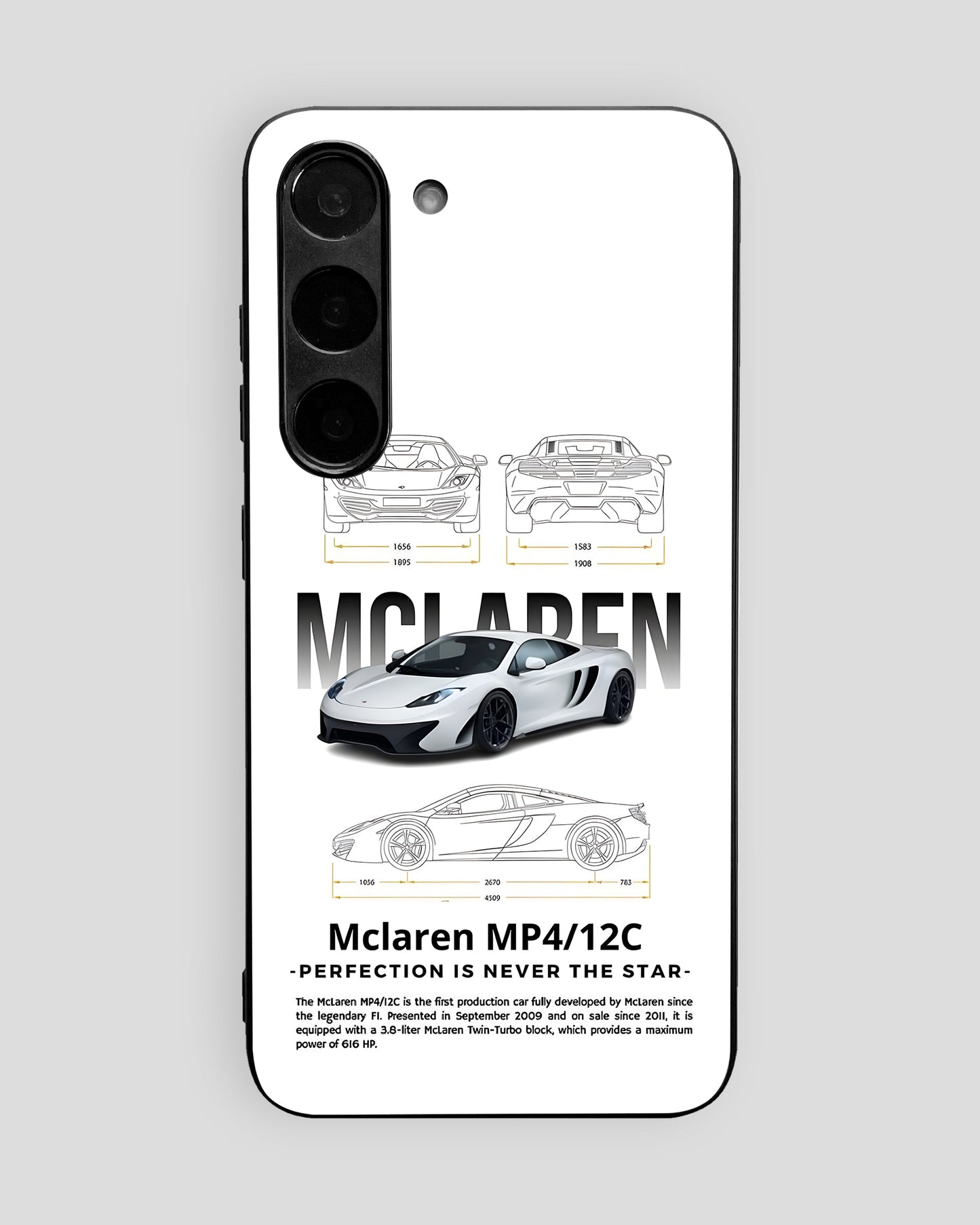 Sports Car Glass Mobile Cover