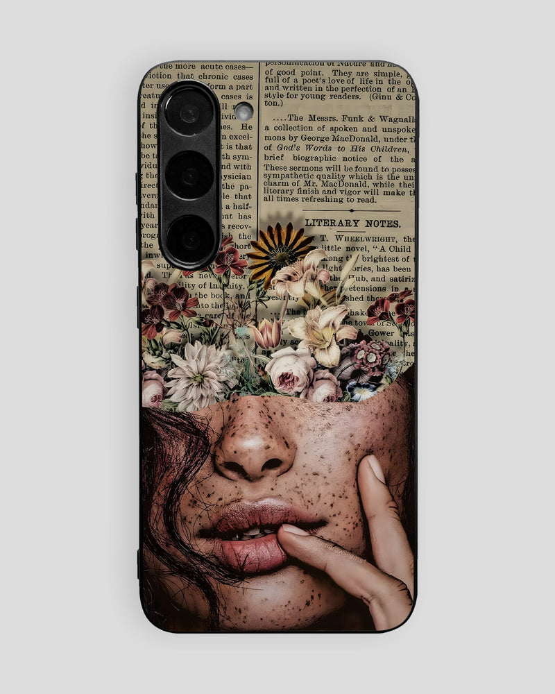 Girls Aesthetic Glass Mobile Cover