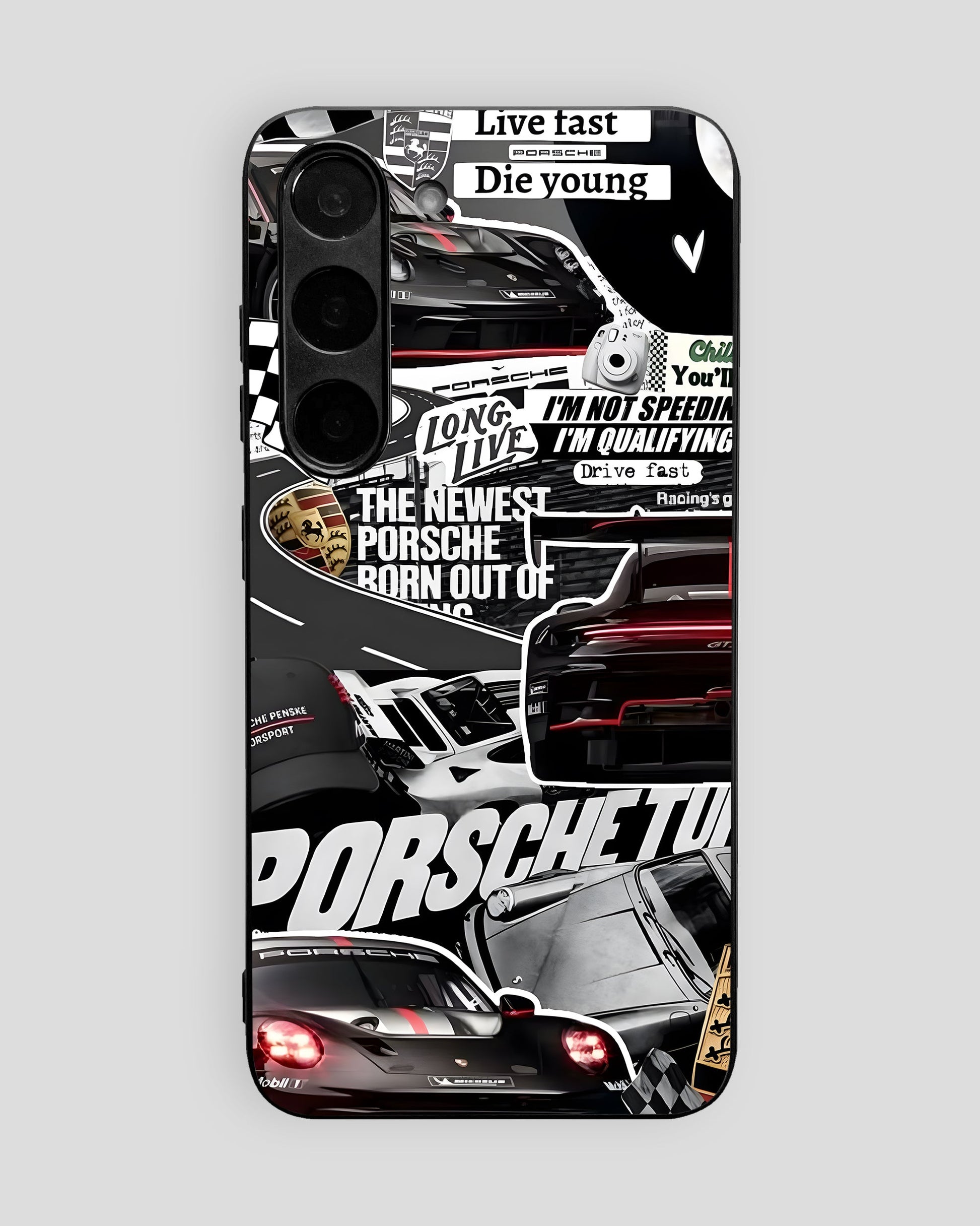 Sports Car Glass Mobile Cover