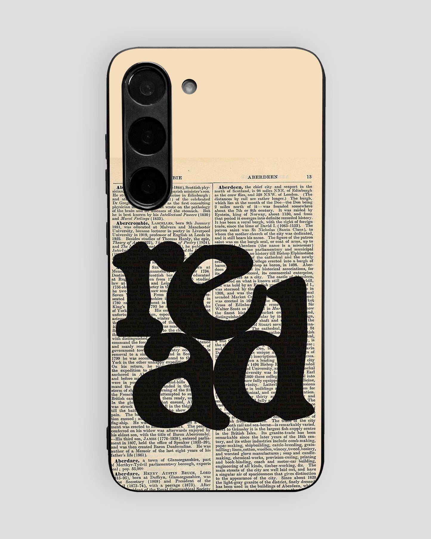 Whispers On Papers Glass Mobile Cover