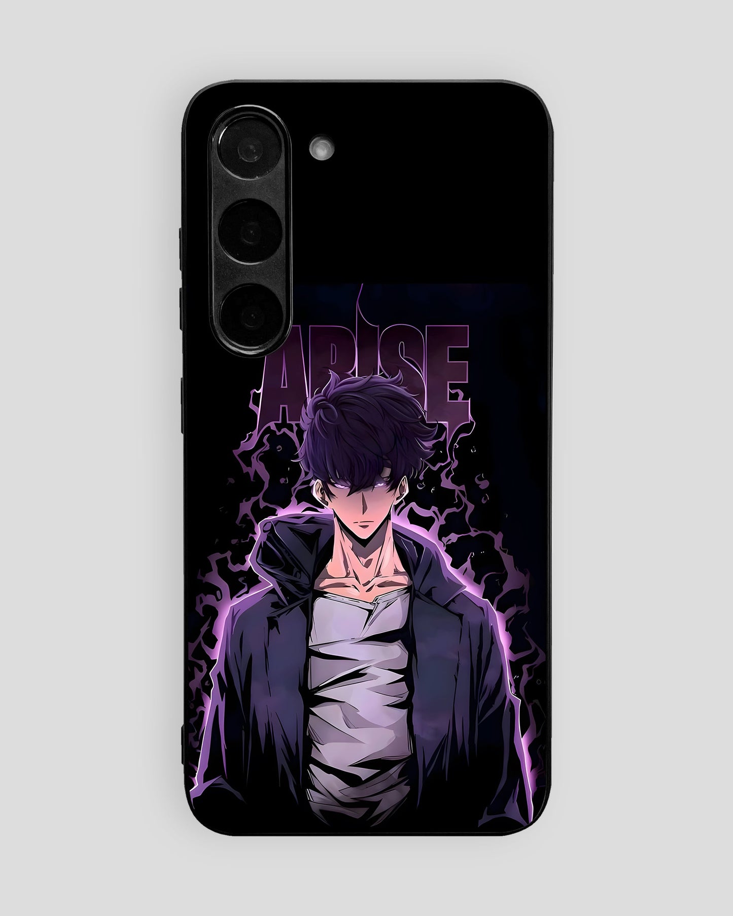 Solo Leveling Glass Mobile Cover