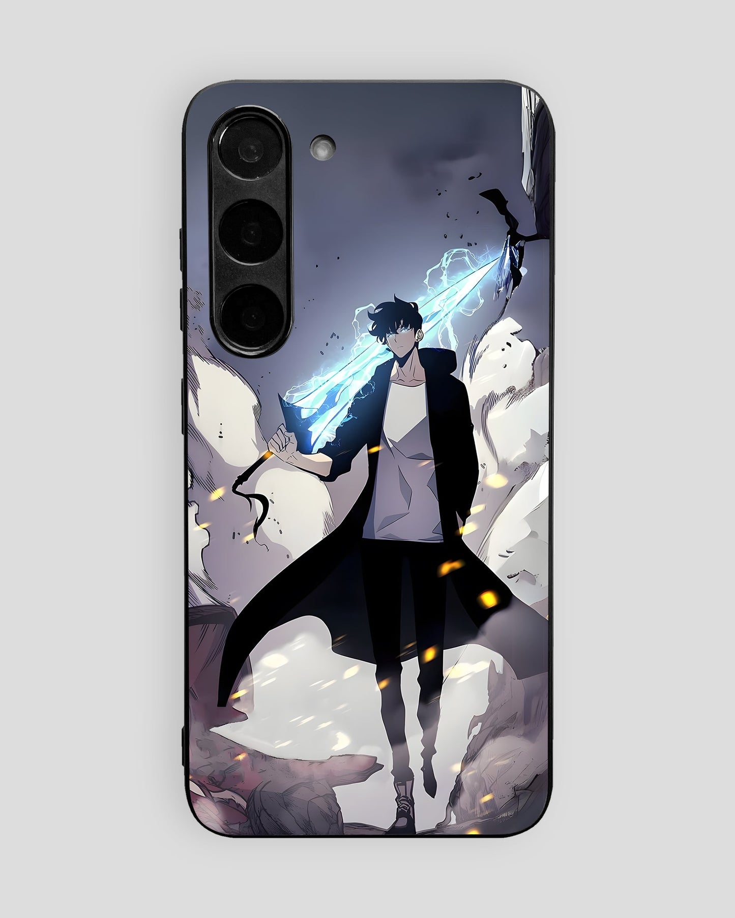 Solo Leveling Glass Mobile Cover