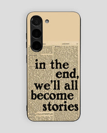 Whispers On Papers Glass Mobile Cover