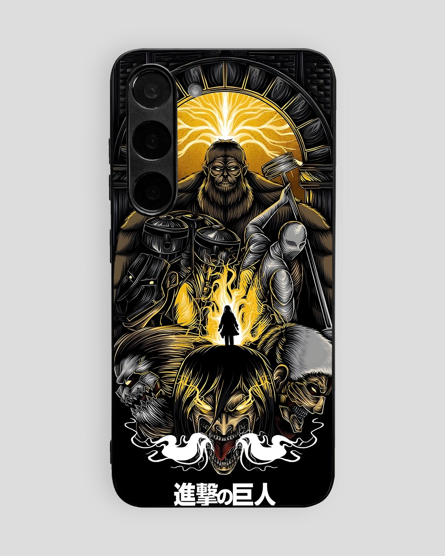 Attack On Titan Glass Mobile Cover