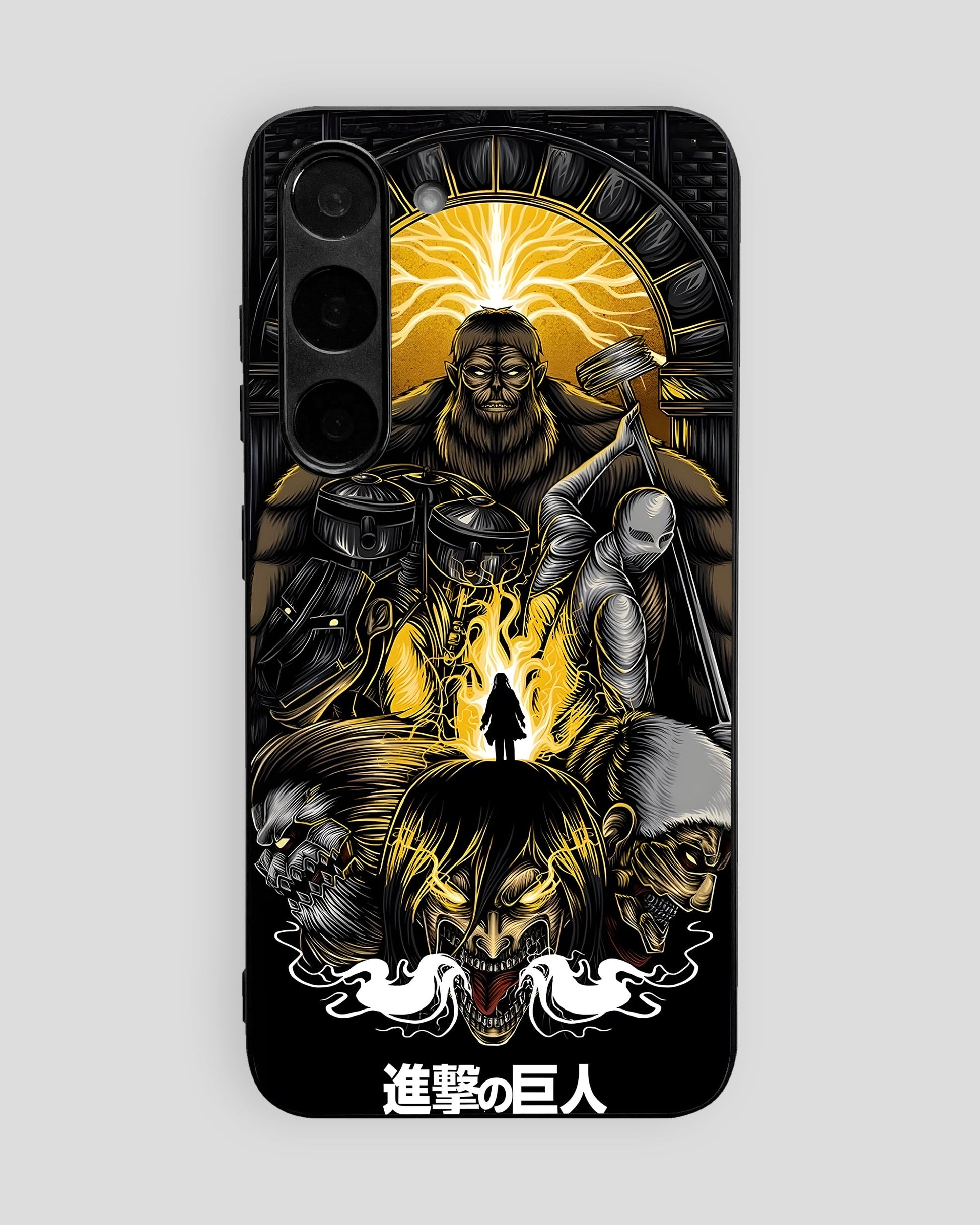 Attack On Titan Glass Mobile Cover