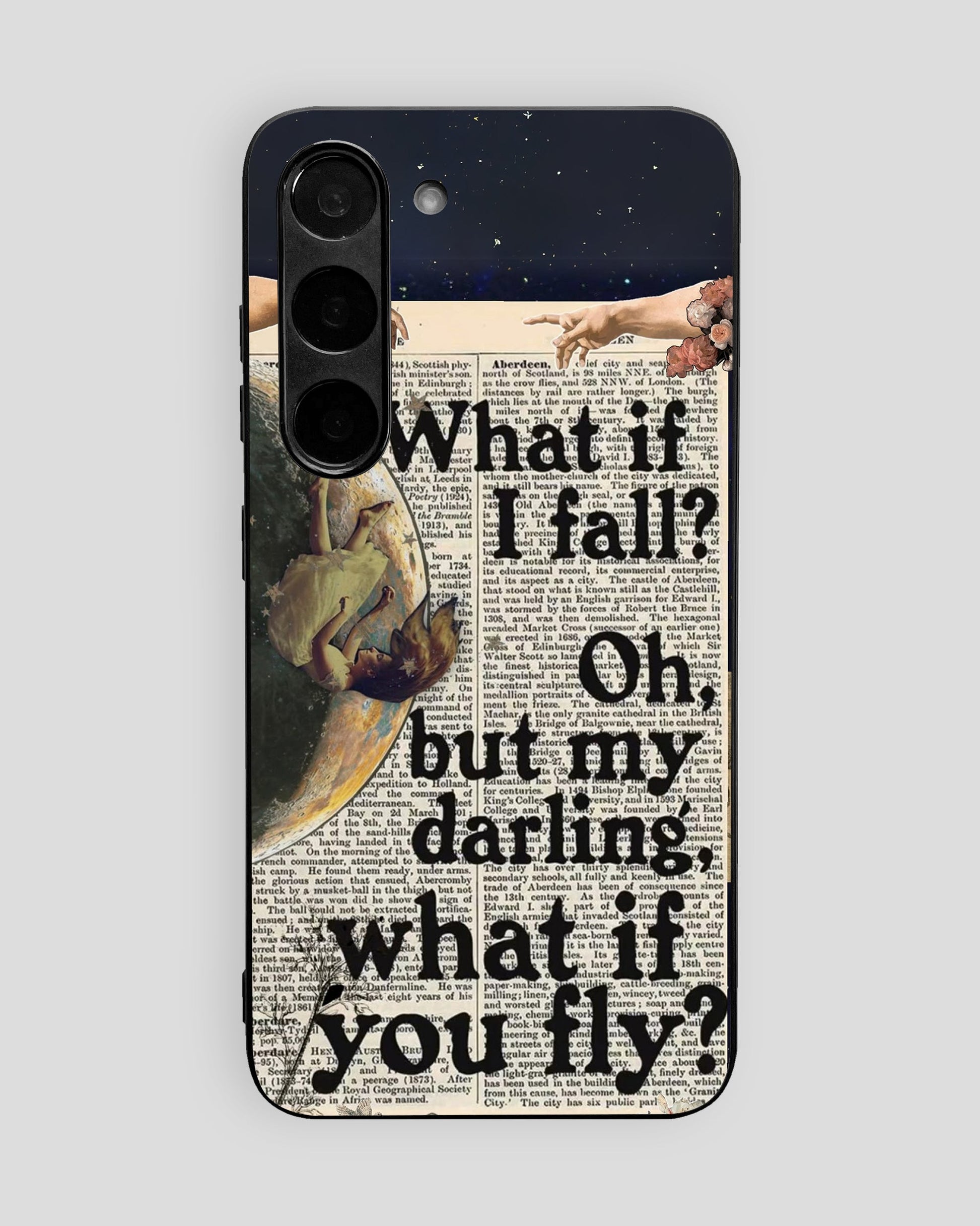 Whispers On Papers Glass Mobile Cover