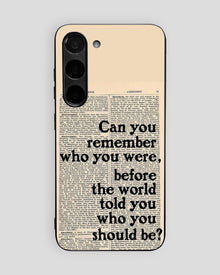Whispers On Papers Glass Mobile Cover