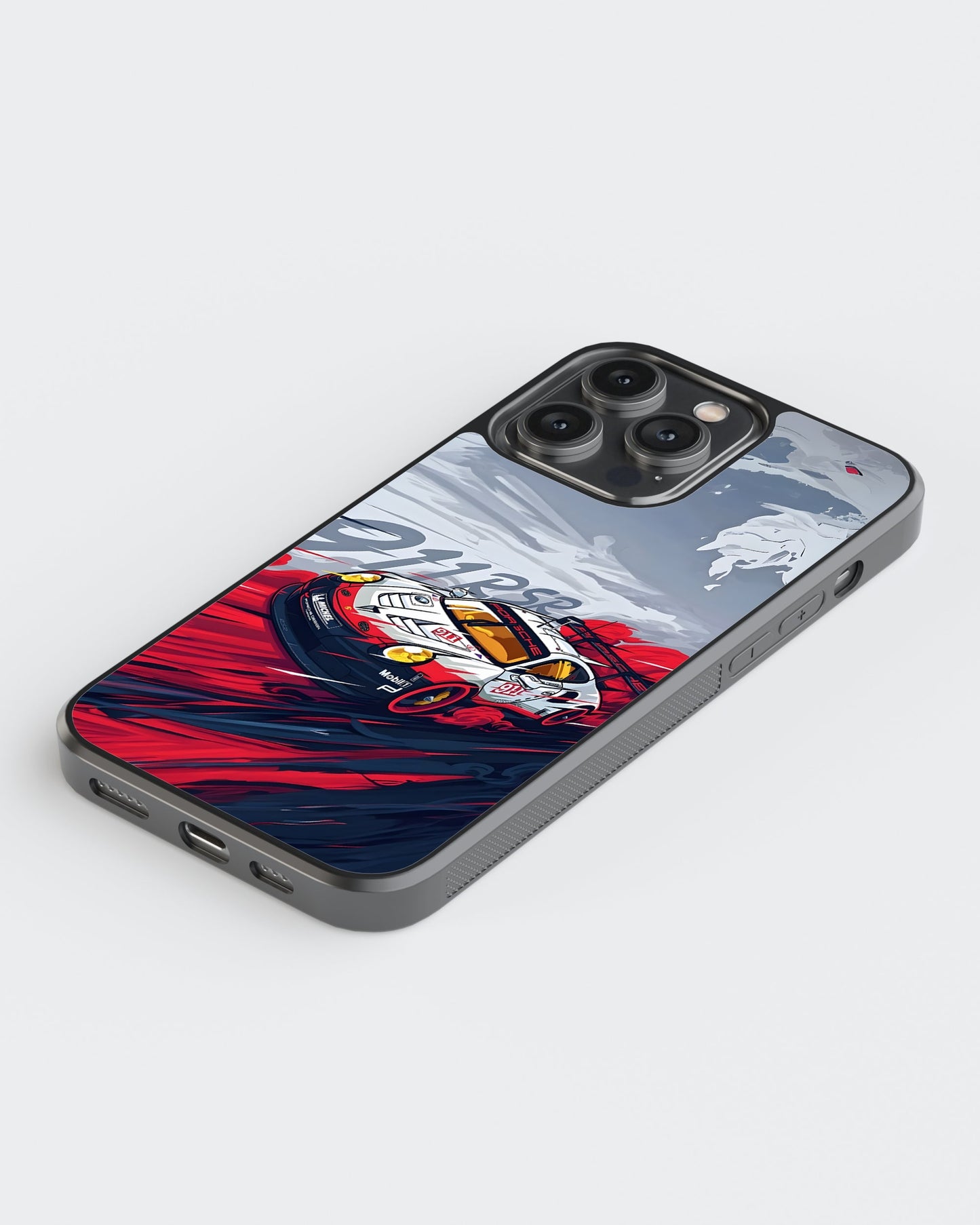 Sports Car Glass Mobile Case