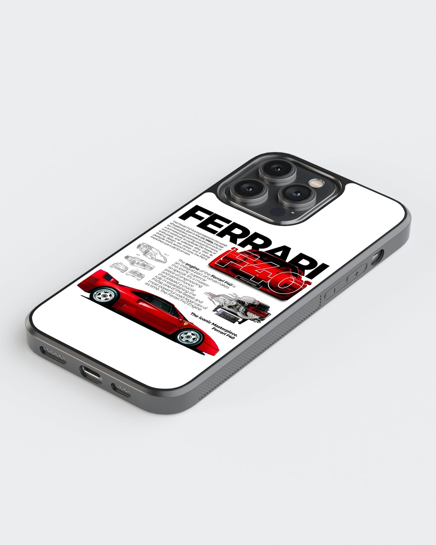 Sports Car Glass Mobile Case