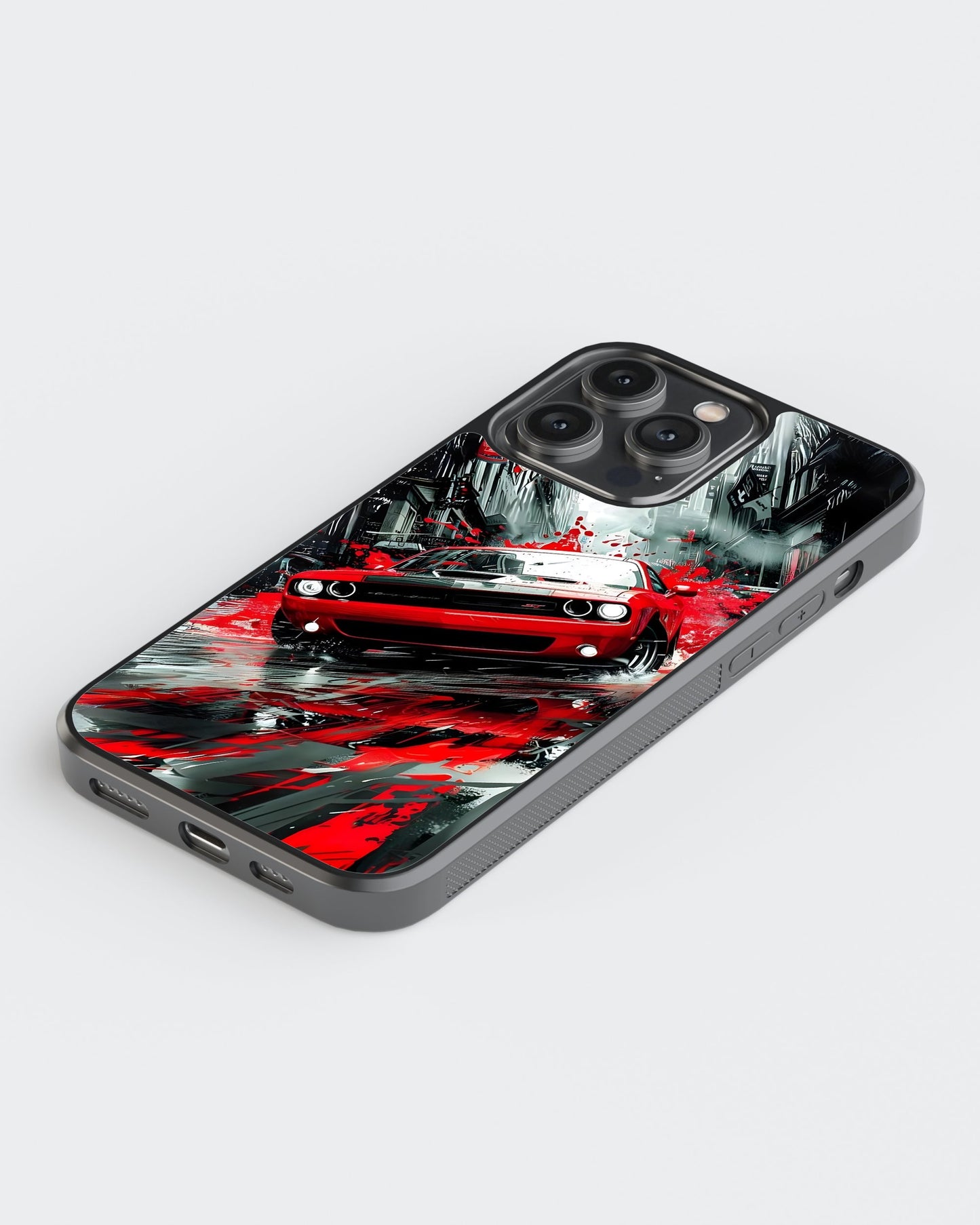 Sports Car Glass Mobile Case