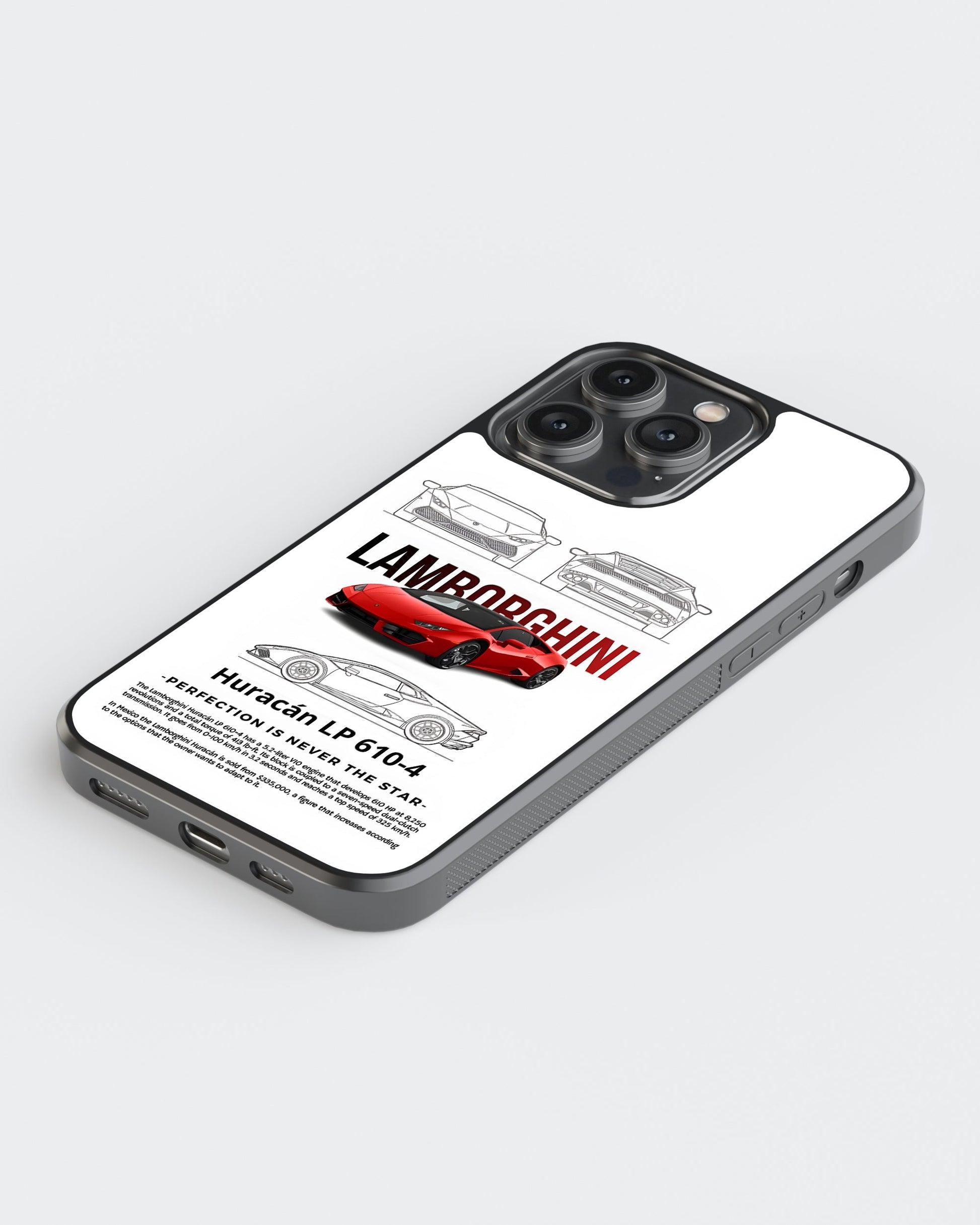 Sports Car Glass Mobile Case