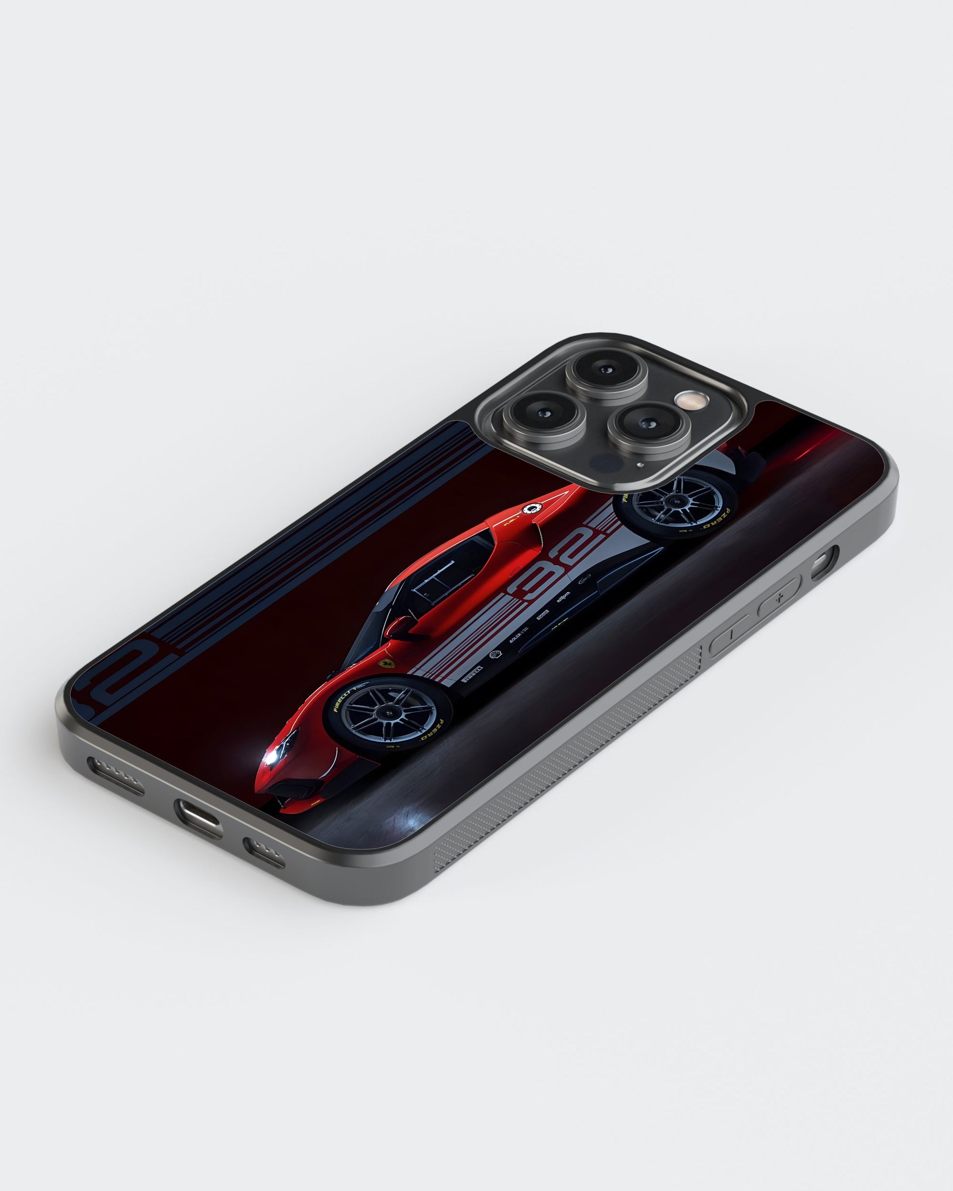 Sports Car Glass Mobile Case