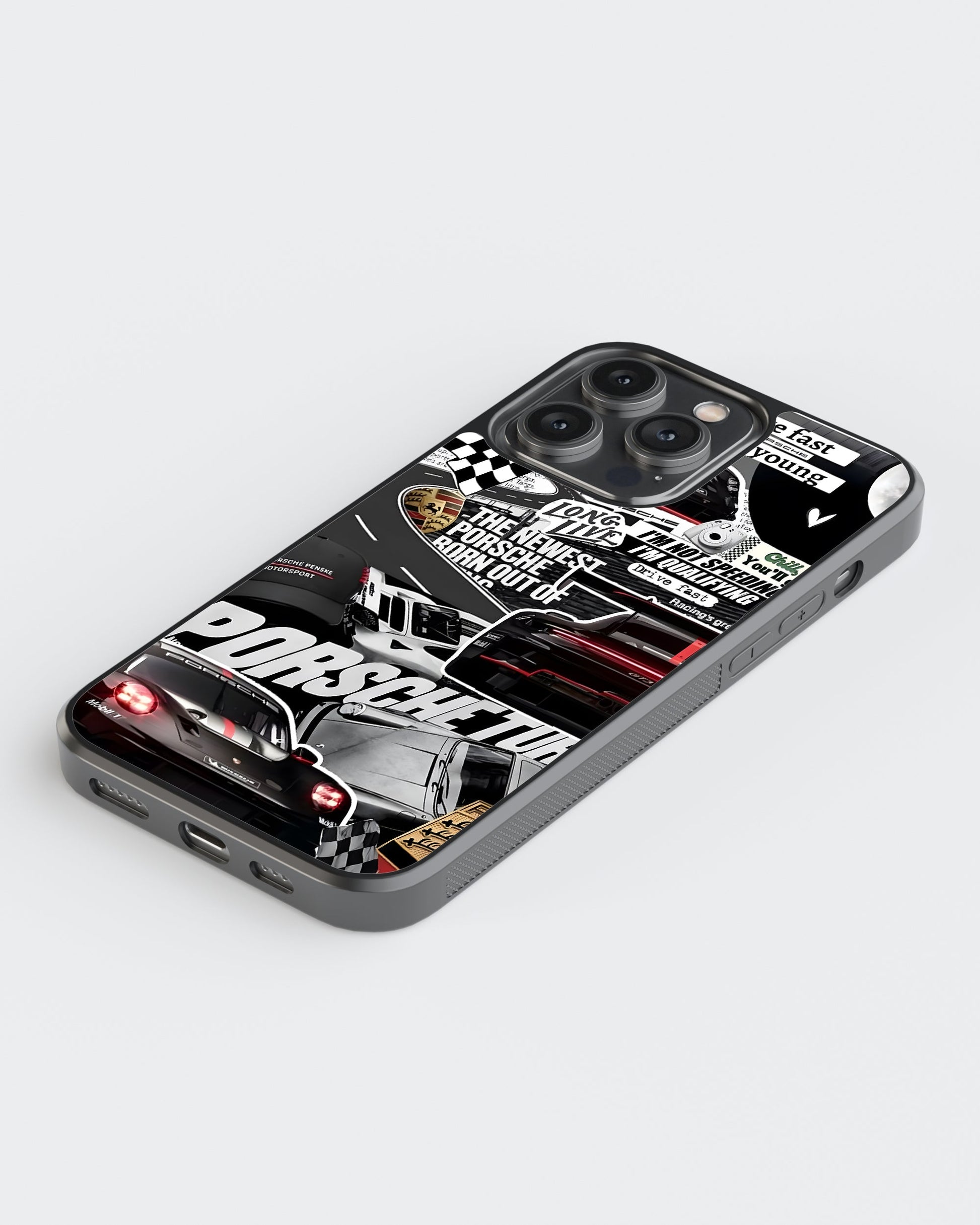 Sports Car Glass Mobile Case