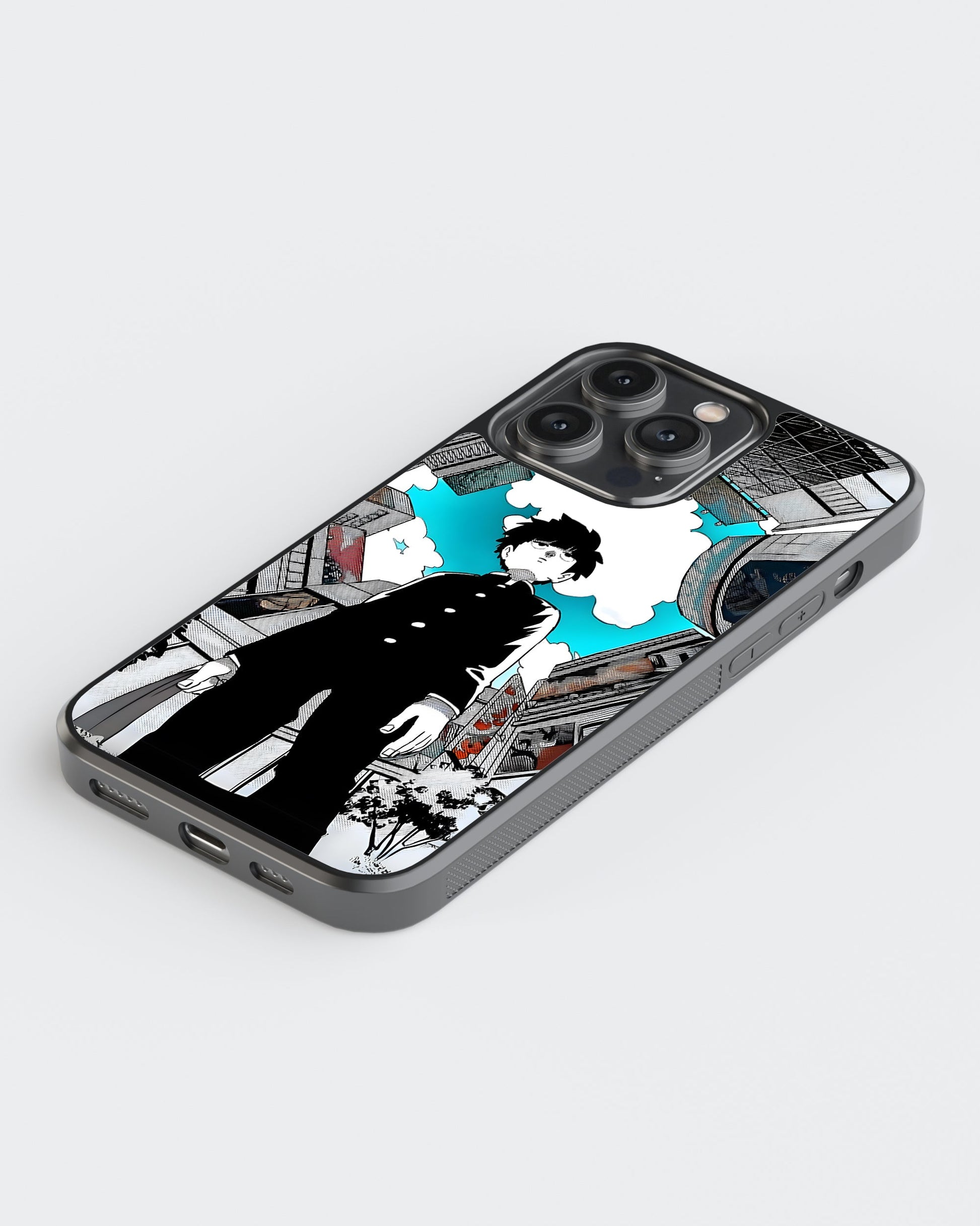 Mob Psycho Glass Mobile Case