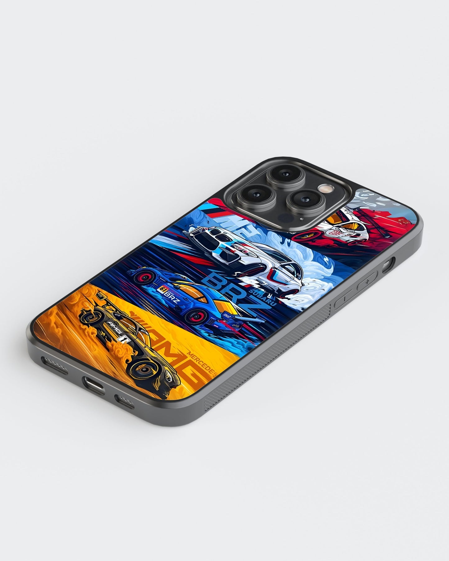 Sports Car Glass Mobile Case