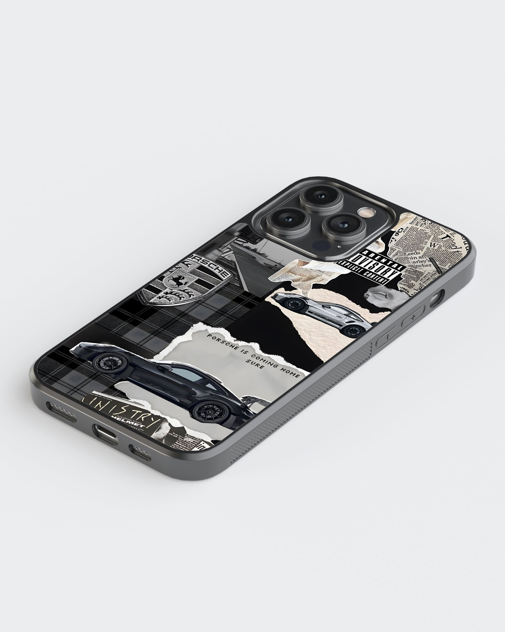 Sports Car Glass Mobile Case