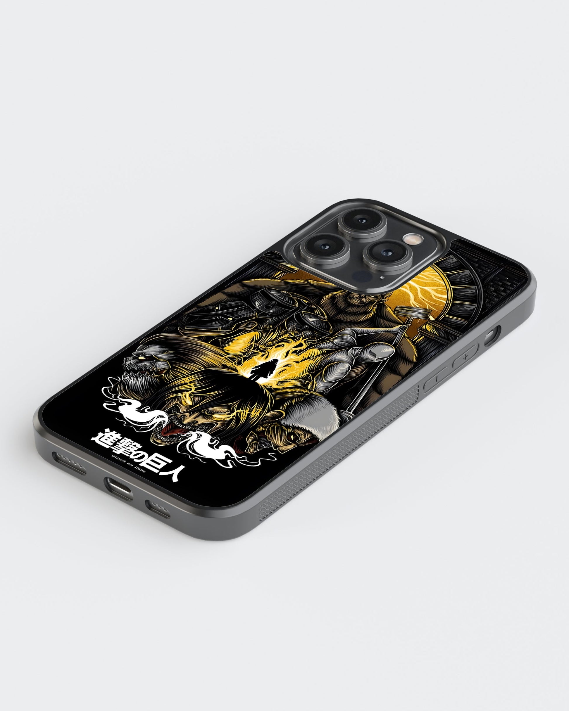 Attack On Titan Glass Mobile Case