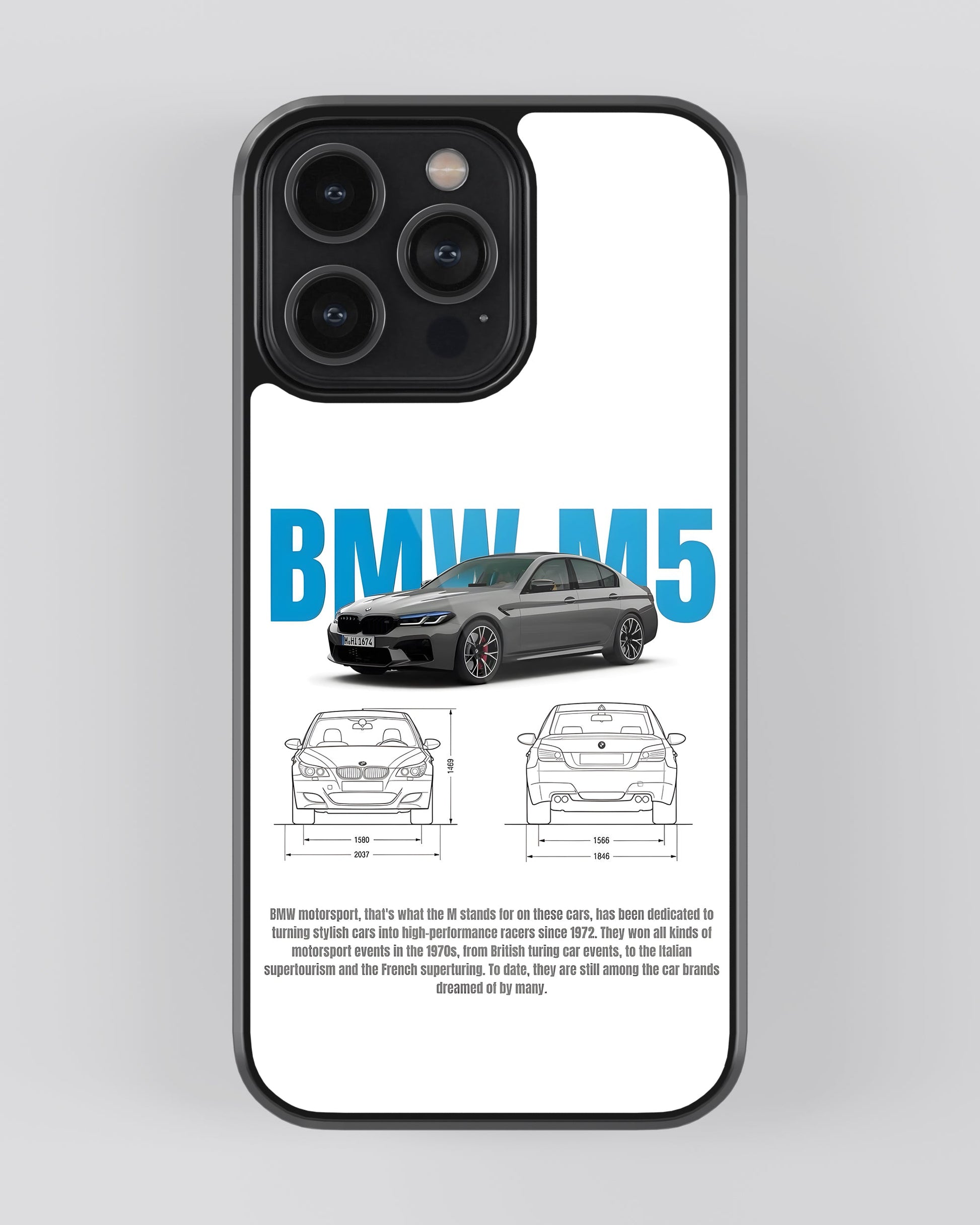 Sports Car Glass Mobile Cover