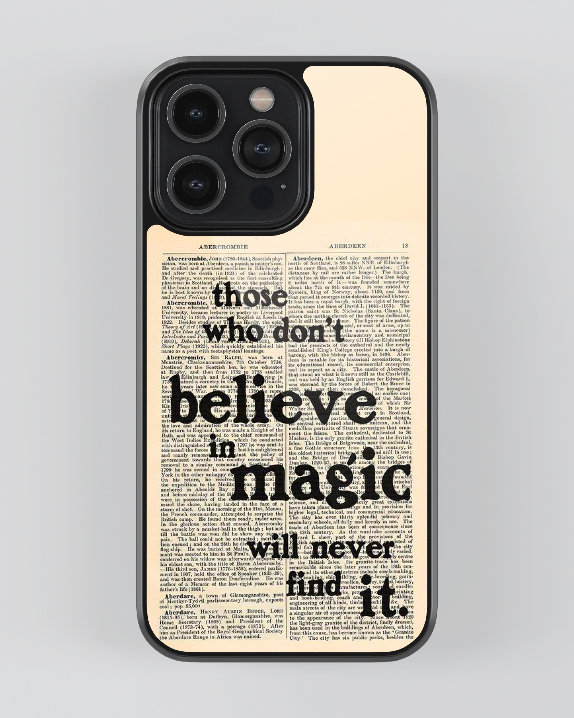 Whispers On Papers Glass Mobile Cover