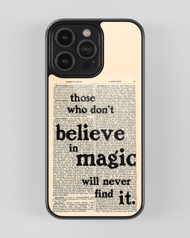 Whispers On Papers Mobile Cover (Believe in Magic)