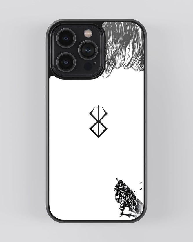 Berserk Mobile Cover (Berserk Symbol White)