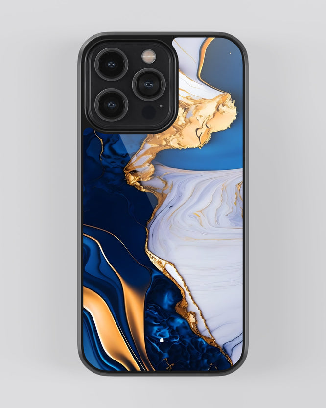 Marbel Mobile Cover (Blue Marbel)