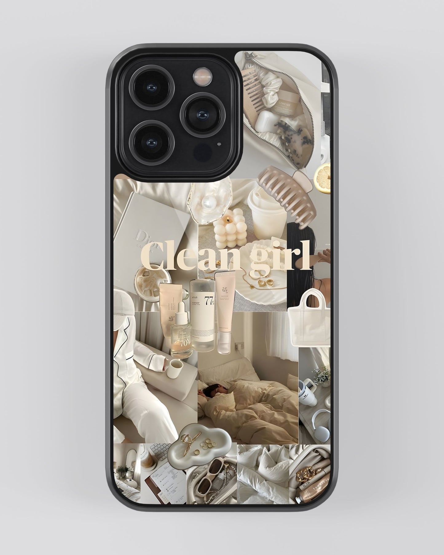 Girls Aesthetic Glass Mobile Cover