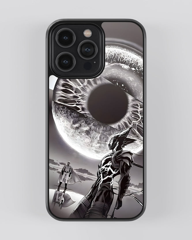 One Punch Man Mobile Cover (Cosmic Garou vs Saitama)