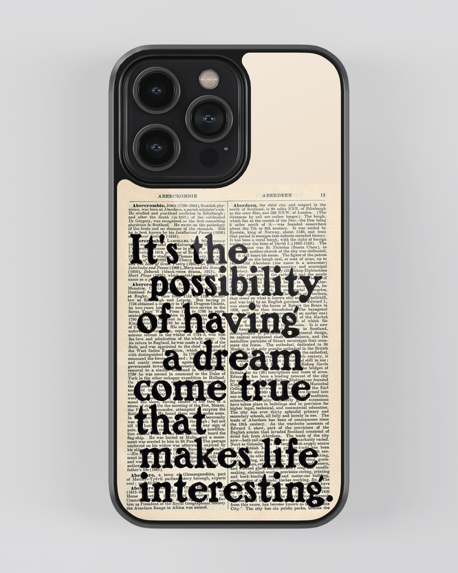 Whispers On Papers Mobile Cover (Dream come True)