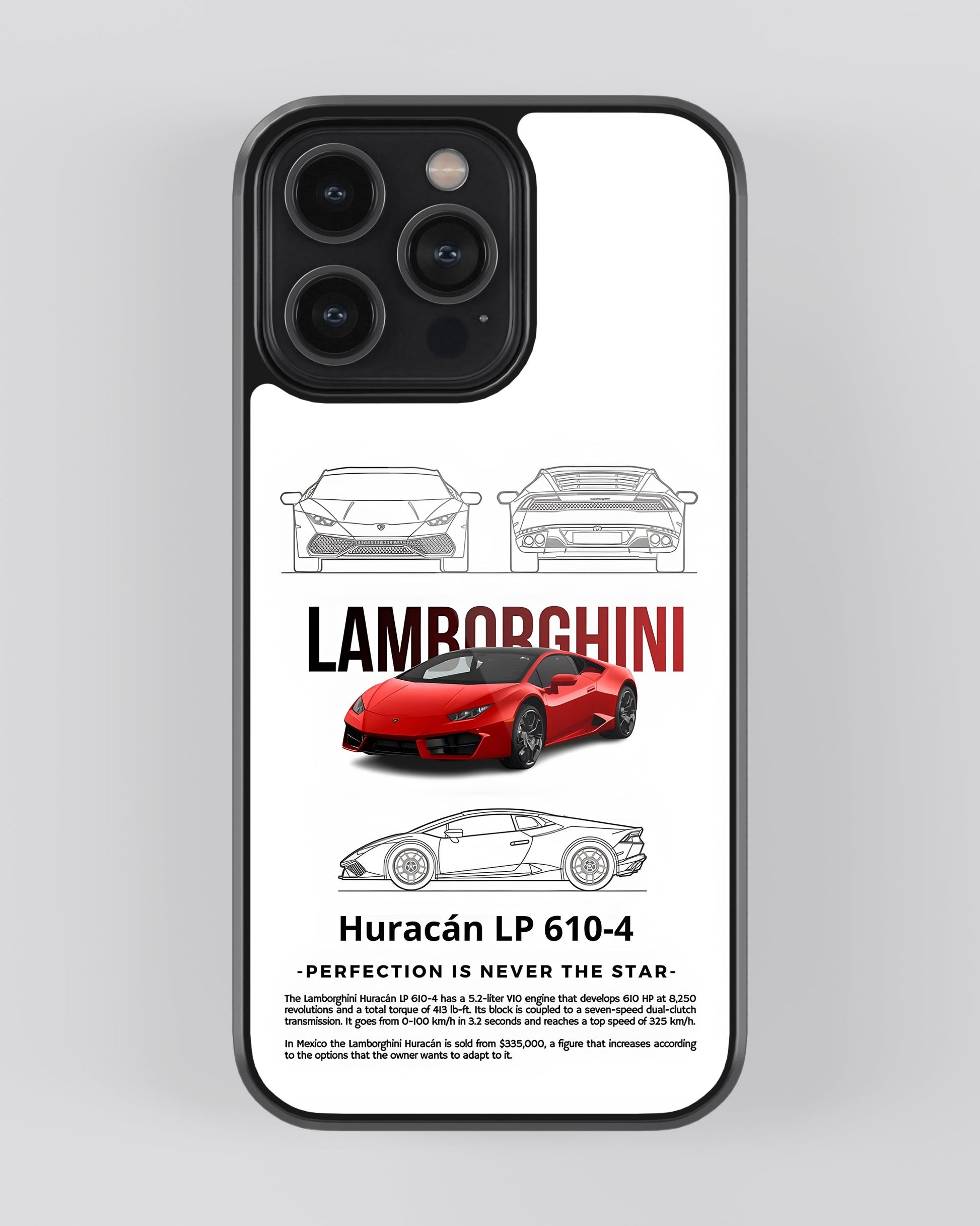 Sports Car Glass Mobile Cover