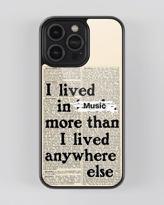 Whispers On Papers Mobile Cover (Lived in Music)