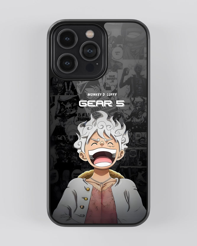One Piece Mobile Cover (Luffy Gear 5 Black)